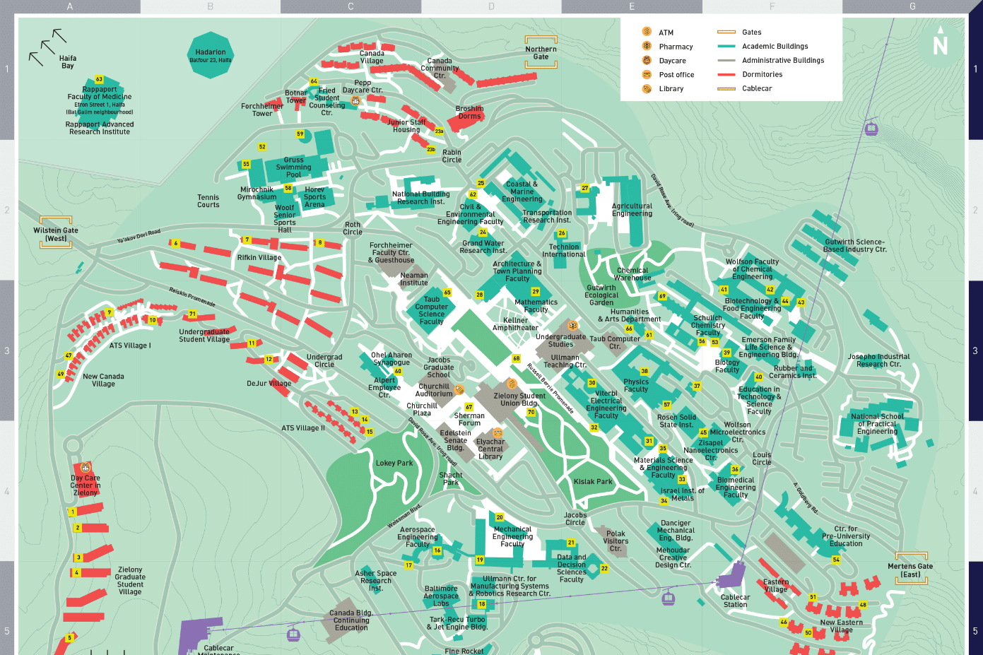 Technion map