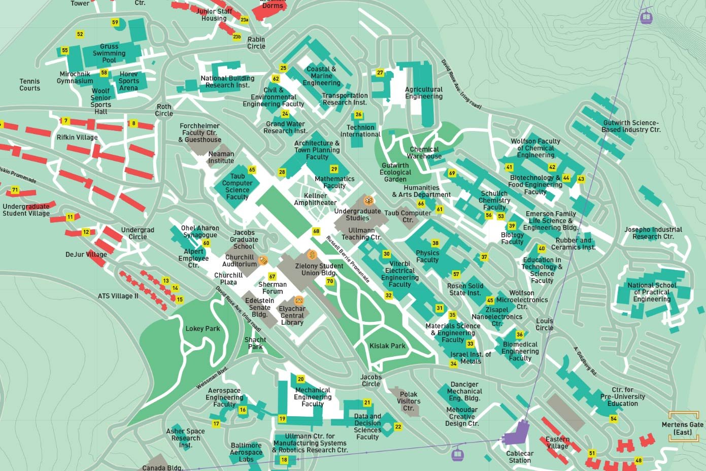 Technion City Map